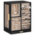 360° Rotating Jewelry Box 5 Drawers Glass Window (Graphite Black)