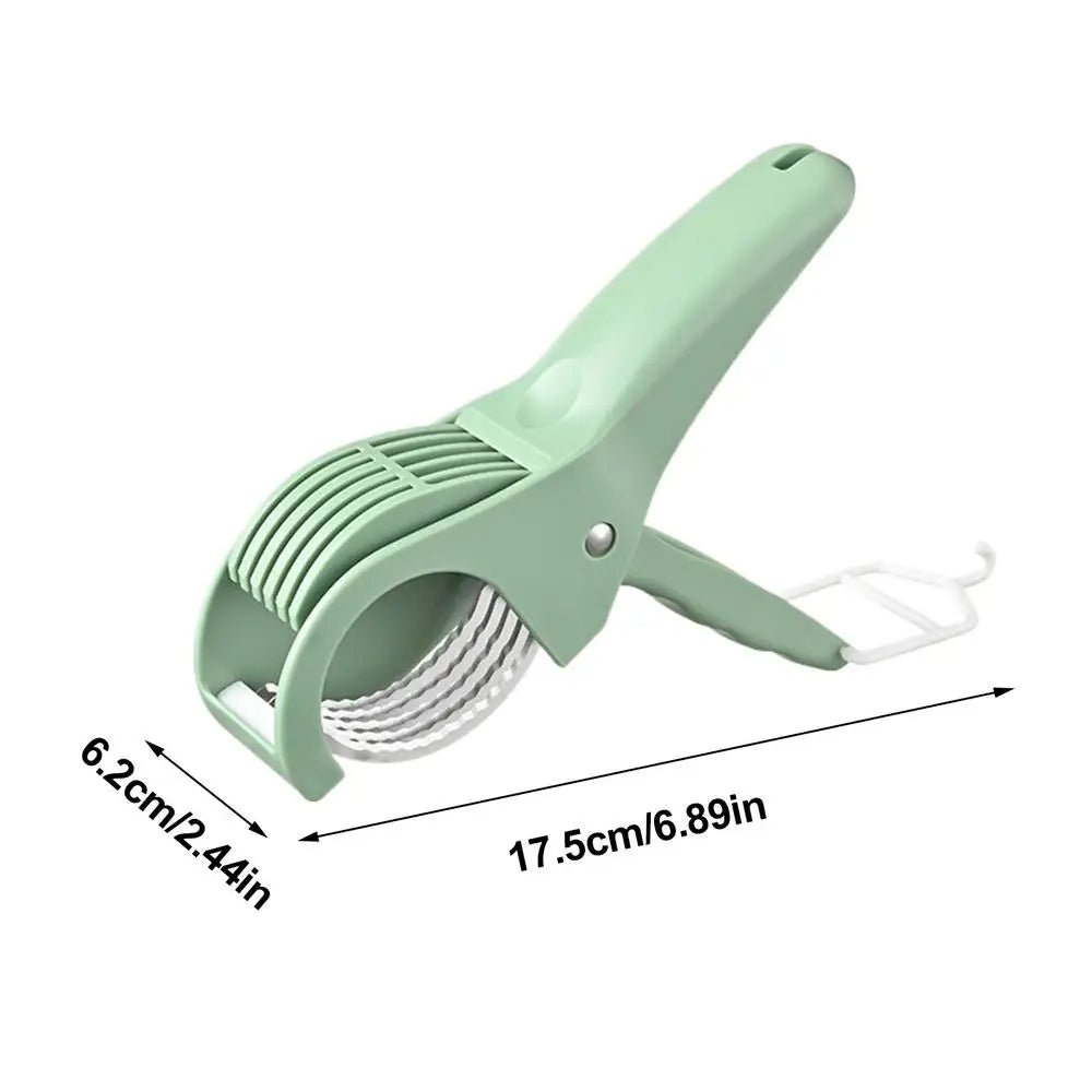 Manual Banana Cutter Slicer Portable Manual Kitchen Gadget (Green)
