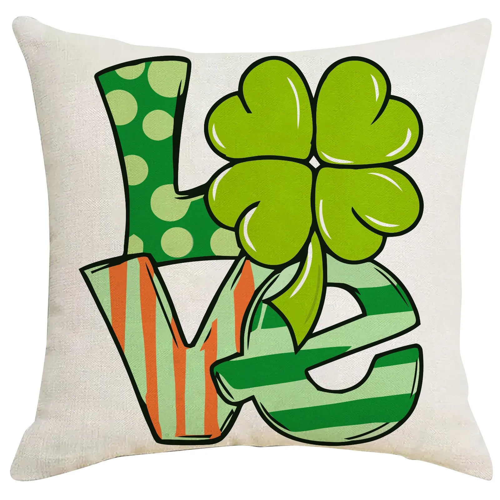 Green Gnome Lover Pillowcase for St. Patrick's Day (45x45cm)