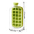 Silicone Water Bottle Ice Cube Maker Freezer Trays (Green)