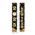 2025 Happy New Year Hanging Banner (Black)