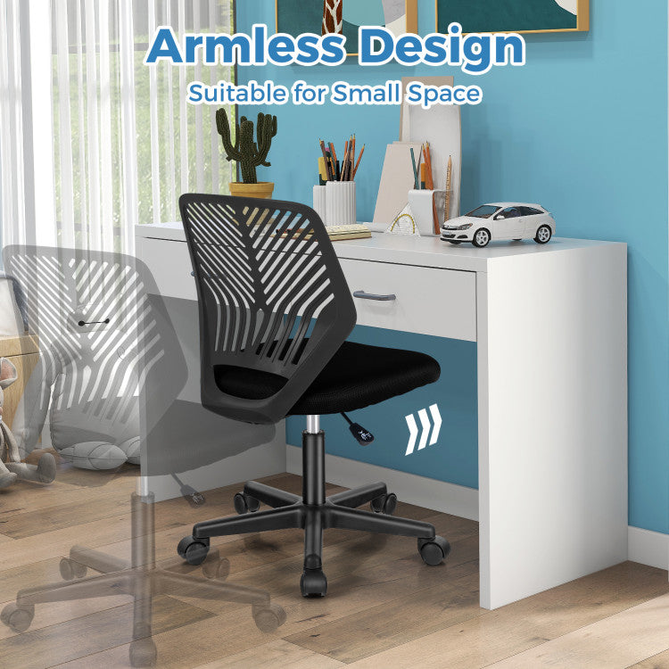 Ergonomic Kids Desk Chair with Universal Wheels (Black)