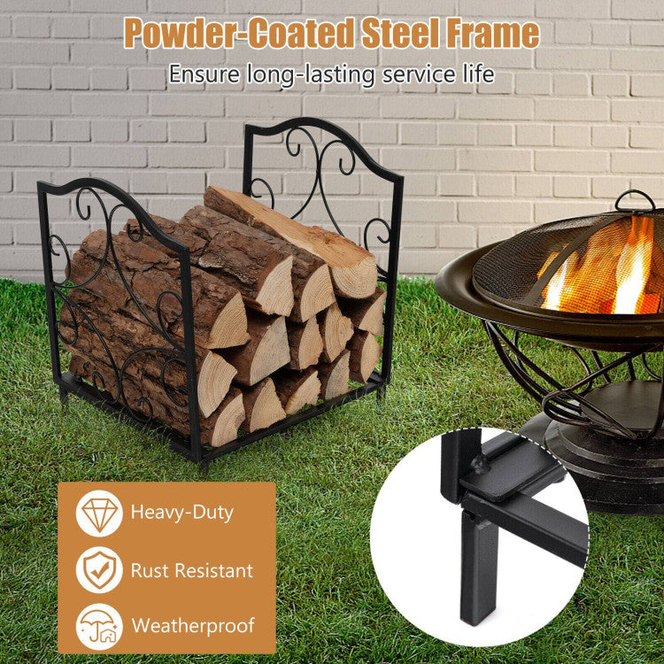 Heavy Duty Steel Firewood Log Rack