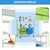 Storage Cart 4 Drawers Shelves Rolling Rack, Blue