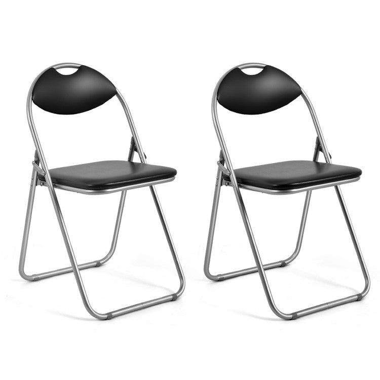 Portable Folding Set of 2 Dining Chairs Set with Carrying Handles