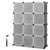 Portable 12 Cube Storage Organizer Easy Assembly