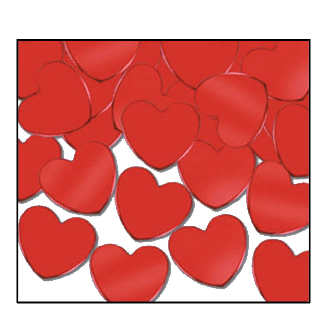 Red Heart Shaped Confetti Pack of 12 for Party Decor