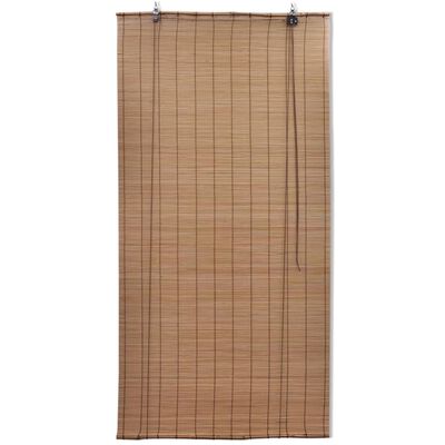 Natural Brown Bamboo Roller Blinds 47.2&quot; x 86.8&quot;