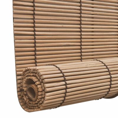 Natural Brown Bamboo Roller Blinds 47.2&quot; x 86.8&quot;