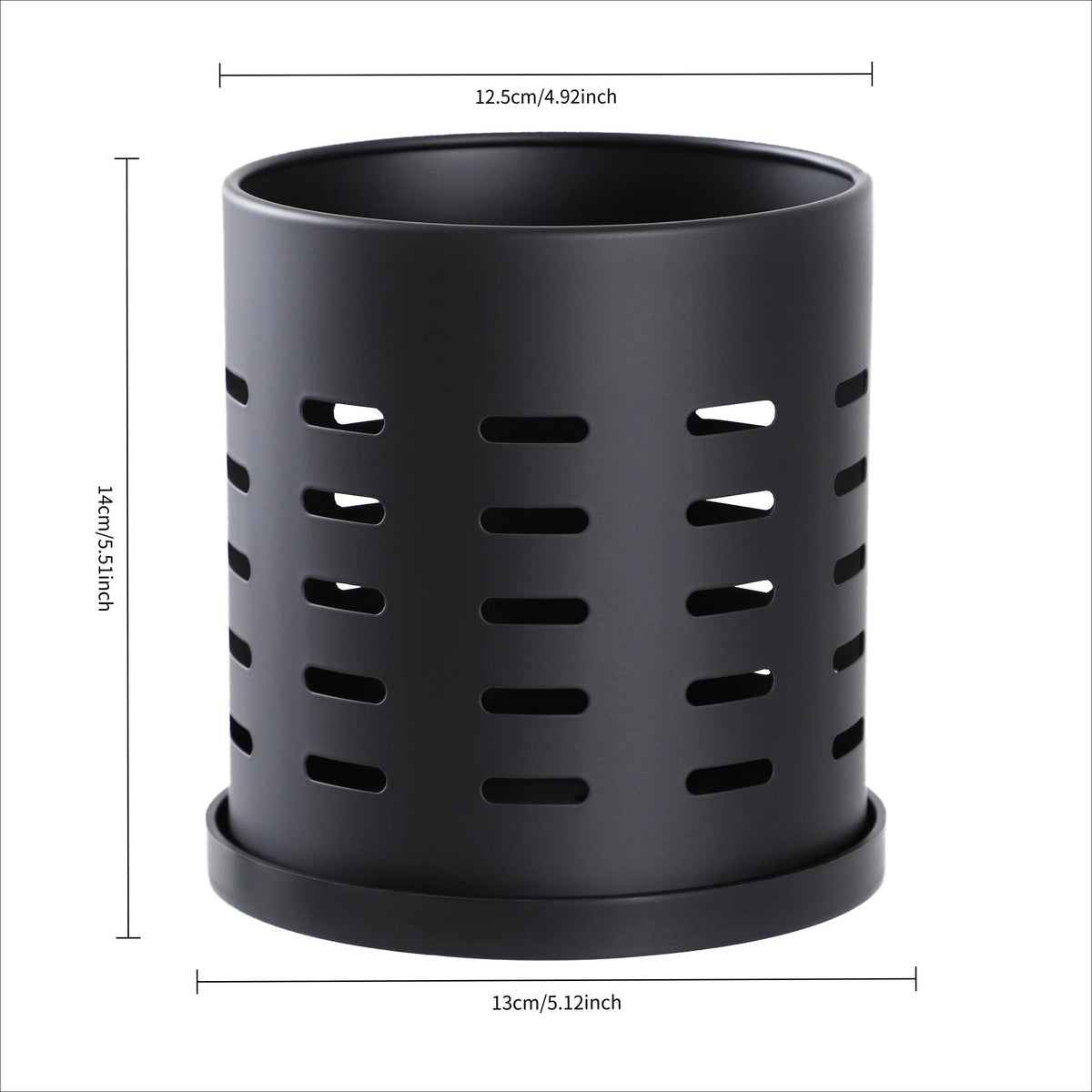 Silverware Organizer with Drain Holes for Kitchen Countertop (Large)