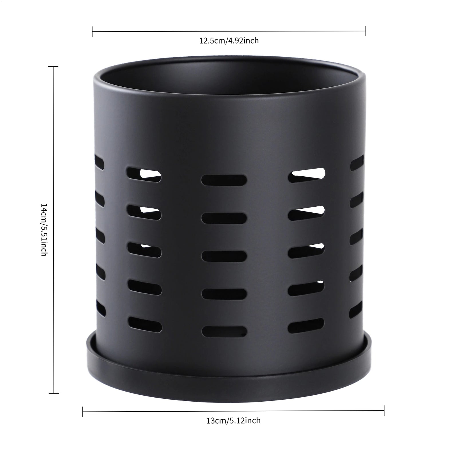 Silverware Organizer with Drain Holes for Kitchen Countertop (Large)