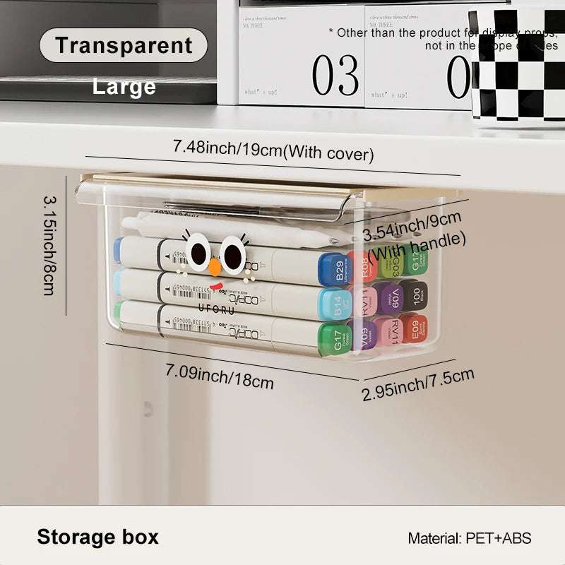 Under Desk Drawer Organizer Wall Mounted Storage Organizer