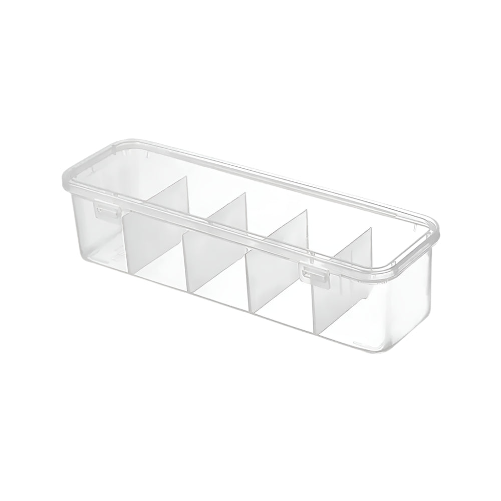 Transparent Data Cable Organizer Case with Lid (Medium)