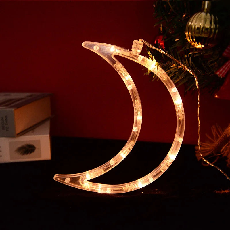 LED Light Moon Hanging Lamp Window Lamp