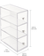 Stackable Plastic Kitchen Pantry Storage Organizer Container Station with 3 Drawers, Clear