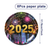 8PCs New Year Disposable Paper Plates 2025 Black Gold