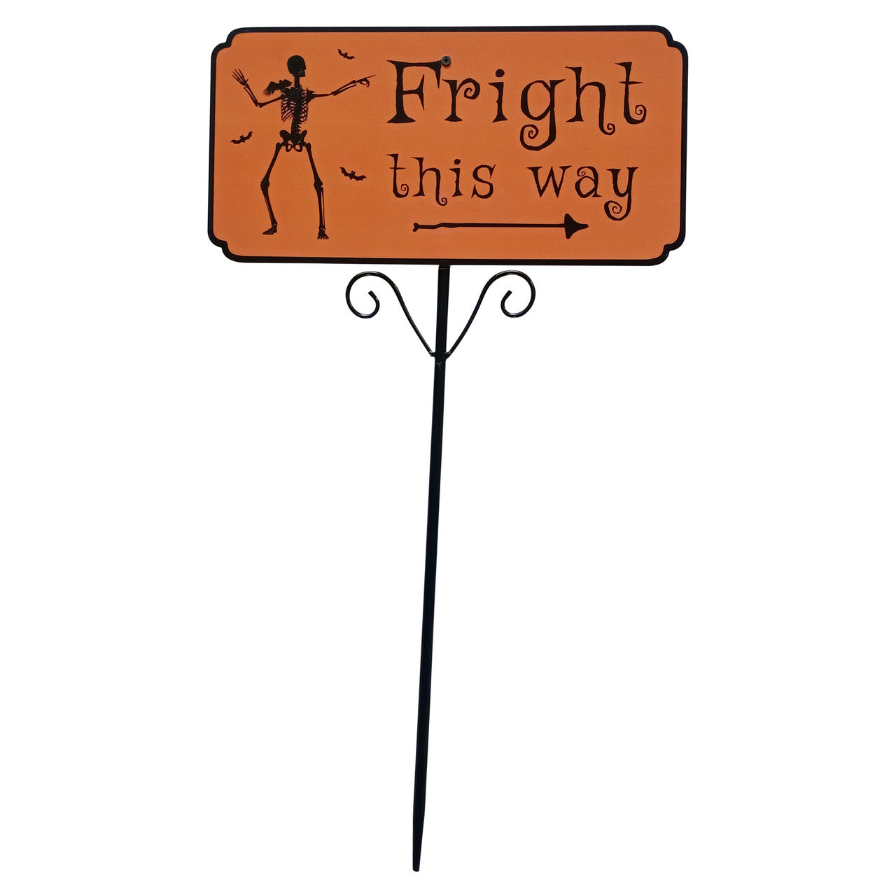 Halloween Lawn Stake 27.5" Fright This Way