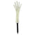 Halloween Yard Stakes Pack of 6 Ivory and Black Creepy Nite-Glo Skeleton Hand