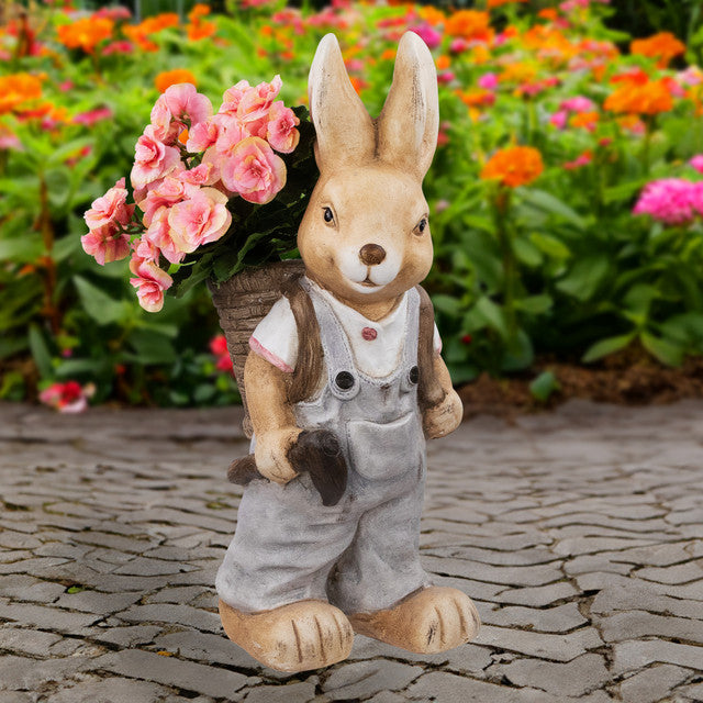 Cute Rabbit Planter for Outdoors Garden Decoration
