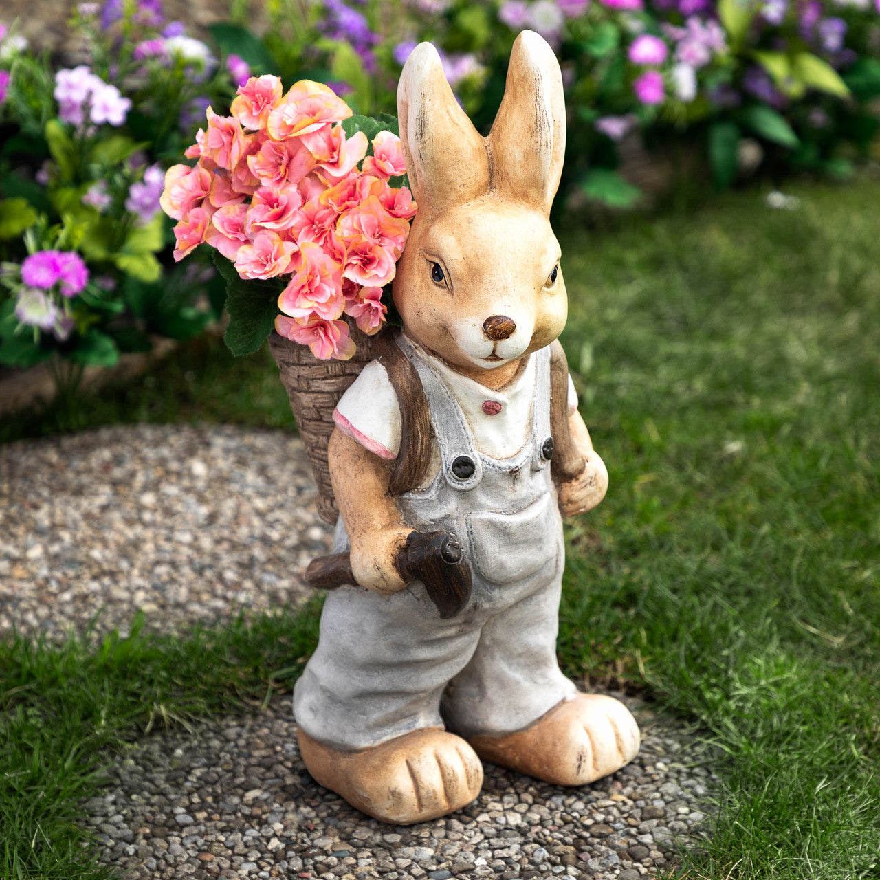 Cute Rabbit Planter for Outdoors Garden Decoration