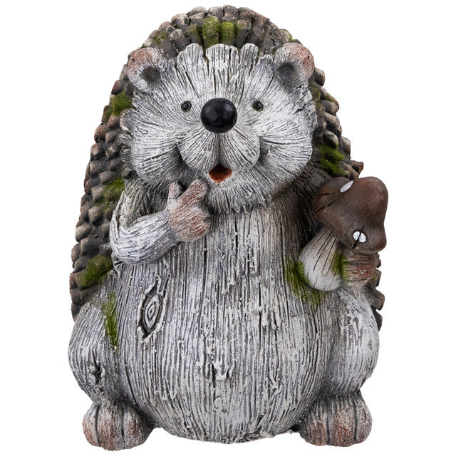 Hedgehog with Mushroom Outdoor Garden Statue for Outdoor Decoration