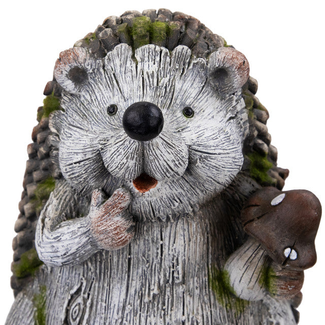 Hedgehog with Mushroom Outdoor Garden Statue for Outdoor Decoration