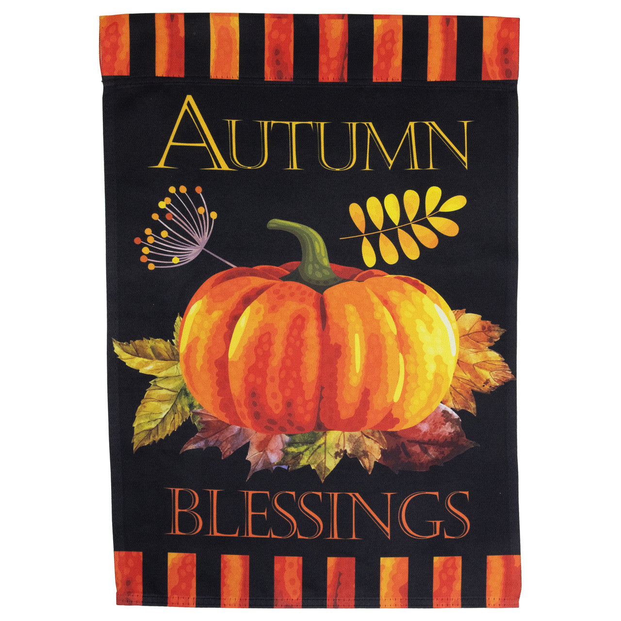 Autumn Blessings Fall Harvest Outdoor Garden Flag - 18" x 12.5"