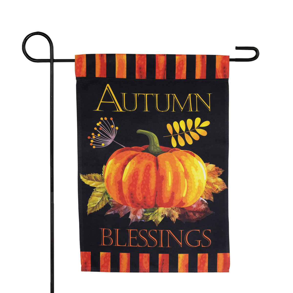 Autumn Blessings Fall Harvest Outdoor Garden Flag - 18&quot; x 12.5&quot;