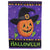 Jack-O-Lantern in Witches Hat Outdoor Halloween Flag