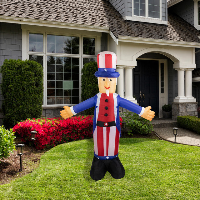 Inflatable Outdoor 6&#39; Lighted 4th of July Uncle Sam