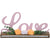 Love with Flowers Wooden Valentine's Day Sign 11.25" For Decoration