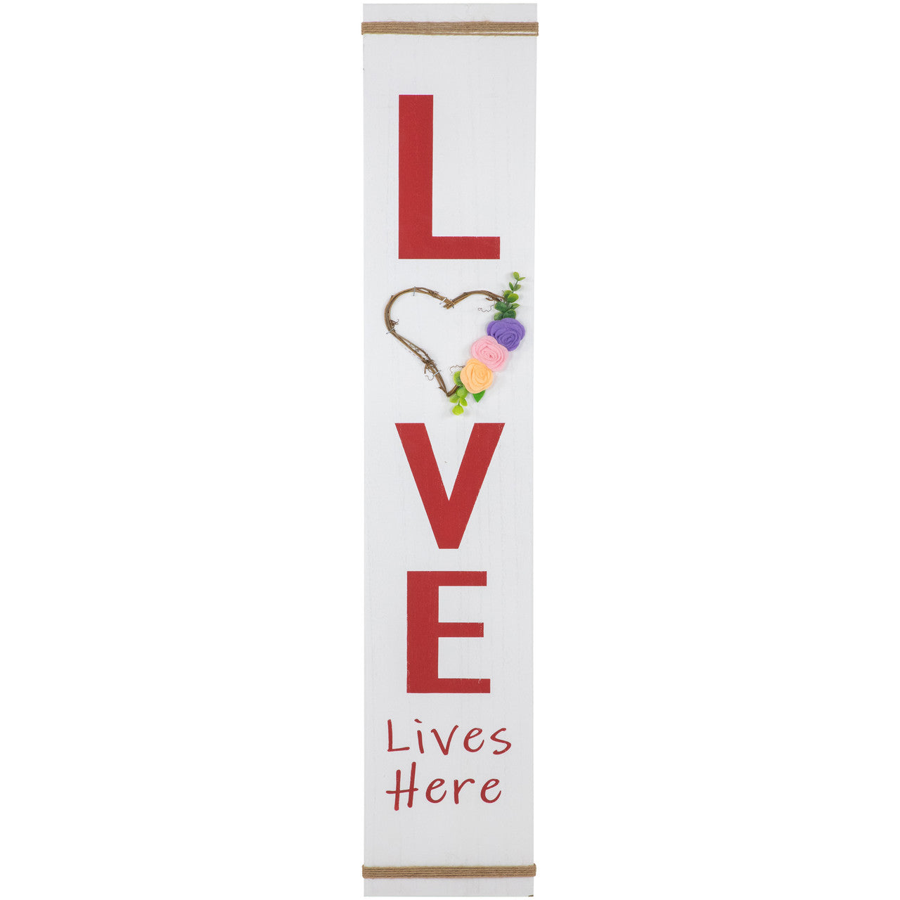 Valentines Day Porch Sign 39.25" for Home Decor