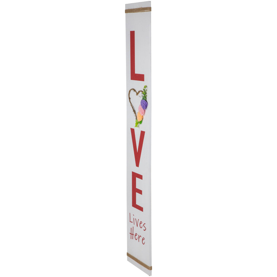 Valentines Day Porch Sign 39.25" for Home Decor