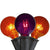 Halloween Lights 10-Count Orange and Purple G40 Globe Lights (9ft Black Wire)