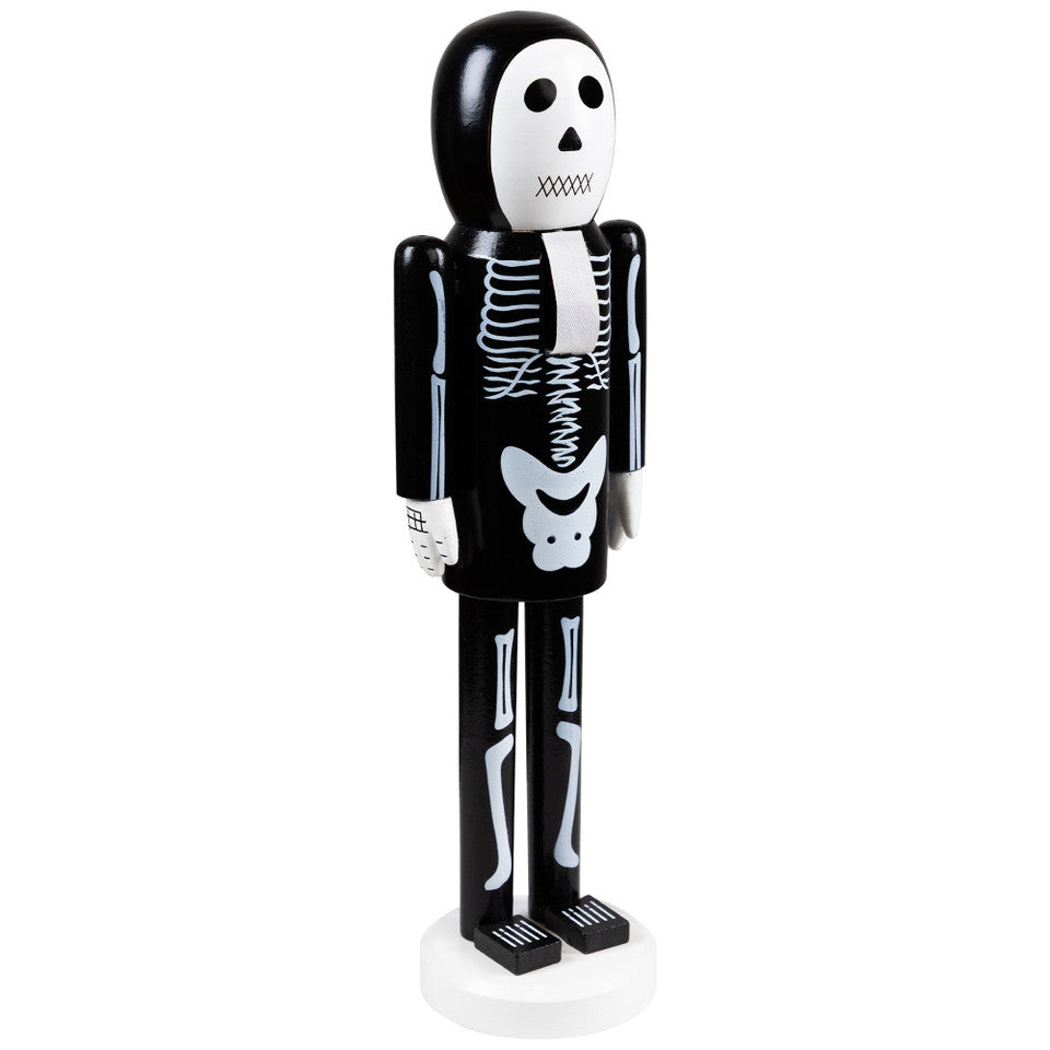Standing Wooden Skeleton Nutcracker 14&quot;