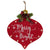 Christmas Sign 13.75" Red Onion Ornament "Merry And Bright"