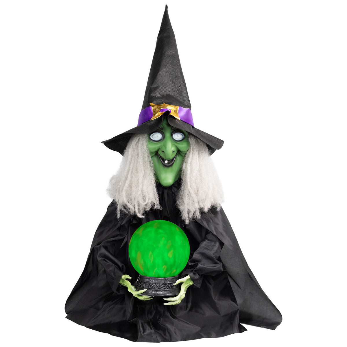 Spooky Fortune Telling Witch with Lights - 26 inches