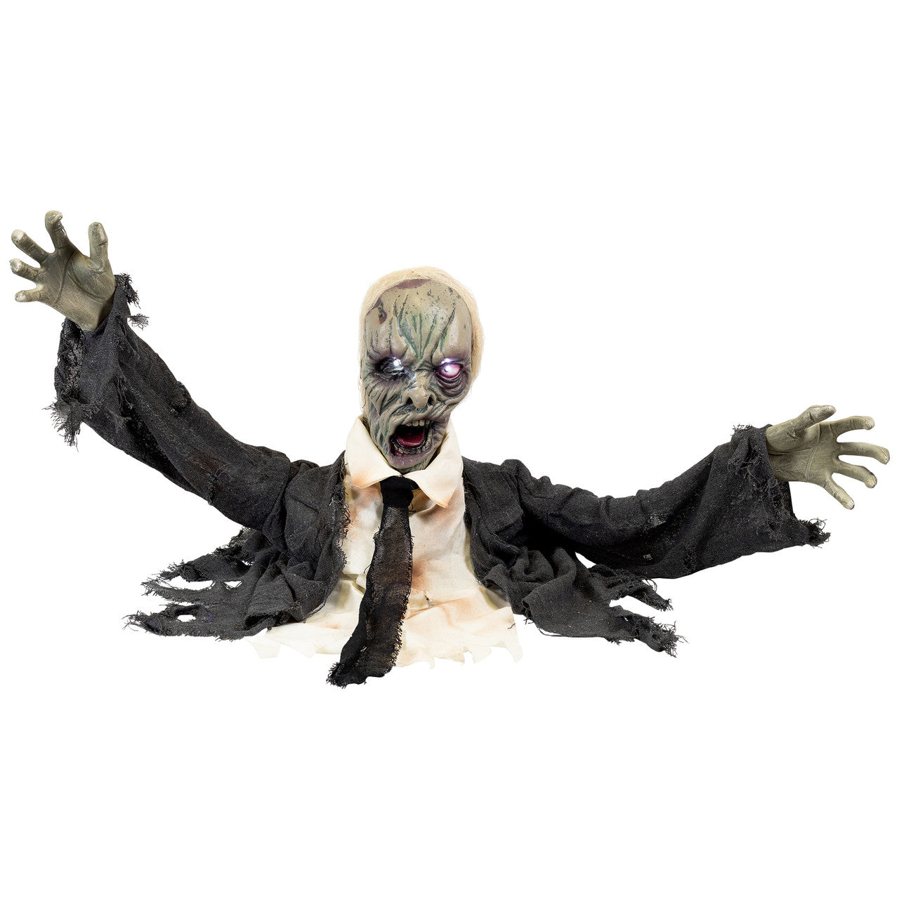 19" Animated Groundbreaking Zombie Halloween Decoration