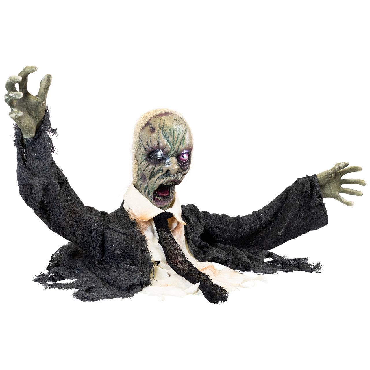 19" Animated Groundbreaking Zombie Halloween Decoration