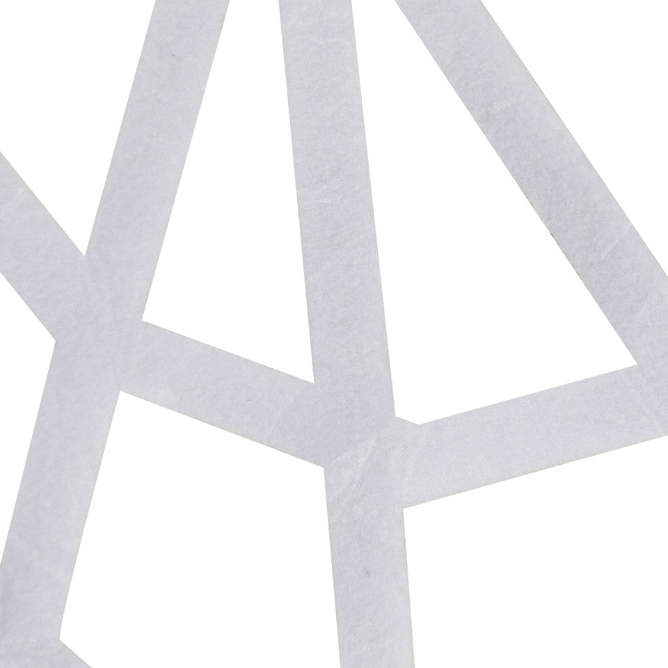 80-Inch Spooky White Felt Spider Web Halloween Hanging Decoration