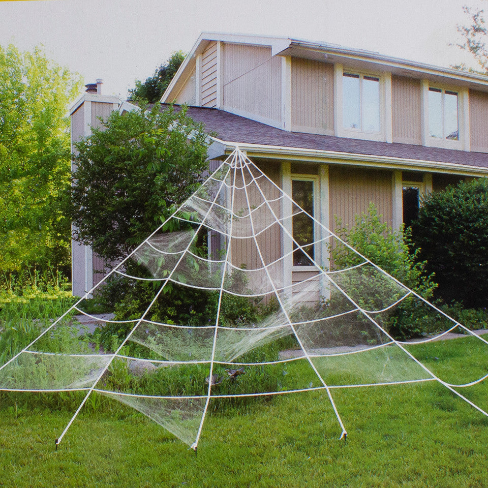 Giant Outdoor Spider Web 9.8FT for Halloween Decor