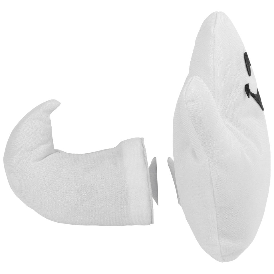 3D Ghastly Ghost Window Cling (10 Inch) – Spooky White and Black Halloween Decor