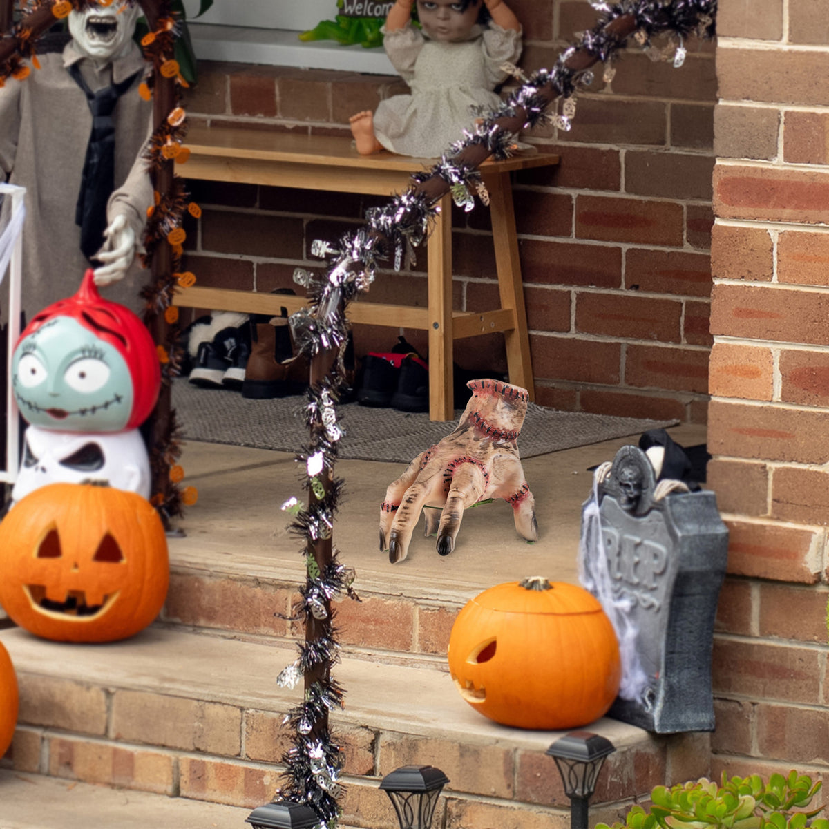 Animated Musical Severed Hand Halloween Decoration