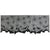 Spooky Black Lace Spiderweb Valance for Halloween Decor