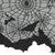 Spooky Black Lace Spiderweb Valance for Halloween Decor