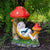 White Bunny in Hammock 11.75" Outside Garden Statue