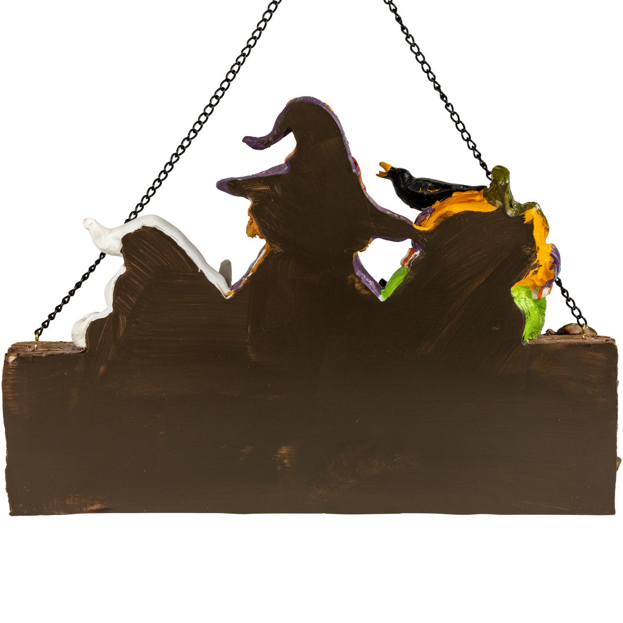 Trick or Treat 13.5" Witch Halloween Wall Sign