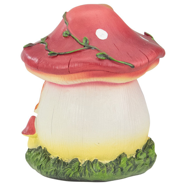 Outdoor Garden Statue Red Mushroom House
