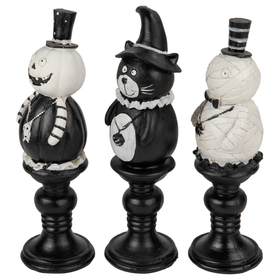 Halloween Candlestick Holders 3-Piece Set