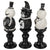 Halloween Candlestick Holders 3-Piece Set
